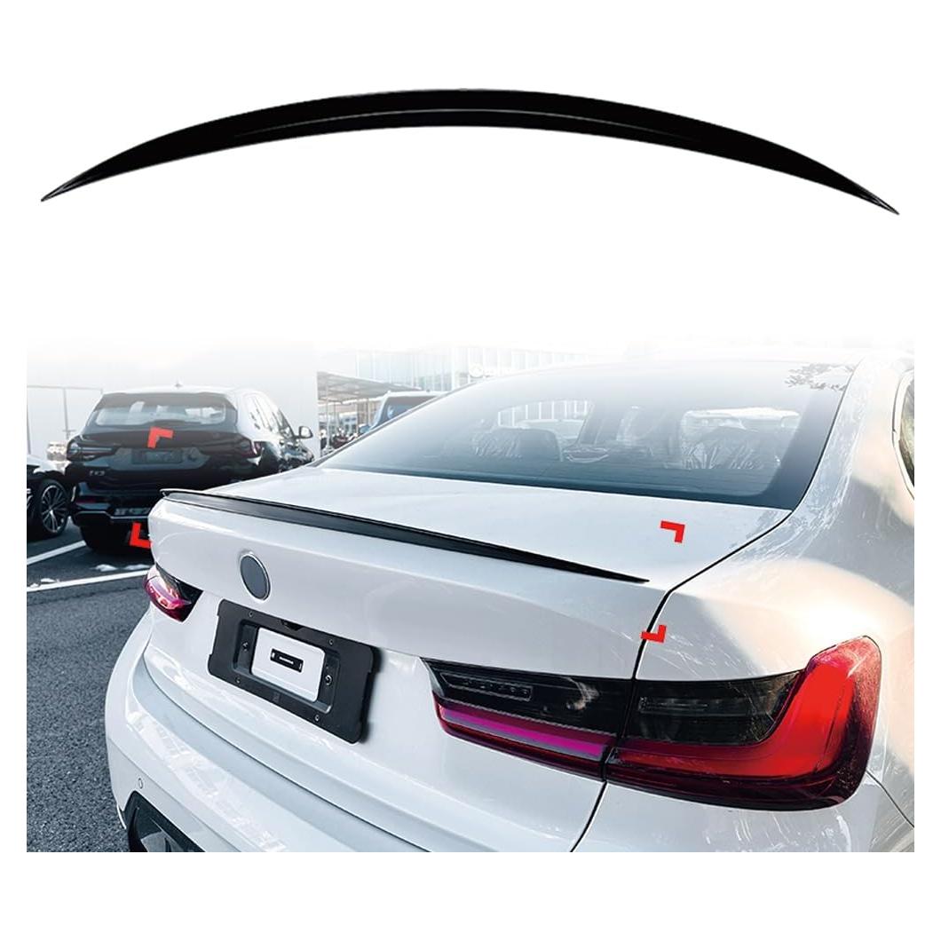 Spoiler Trasero BMW Serie 3 G20 320i 325i 330i 2019-2025 Negro