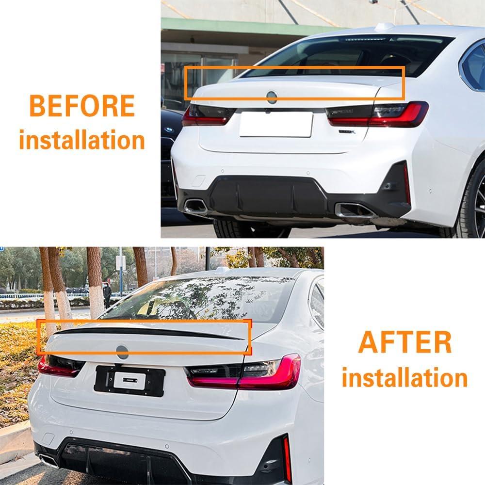 Spoiler Trasero BMW Serie 3 G20 320i 325i 330i 2019-2025 Negro