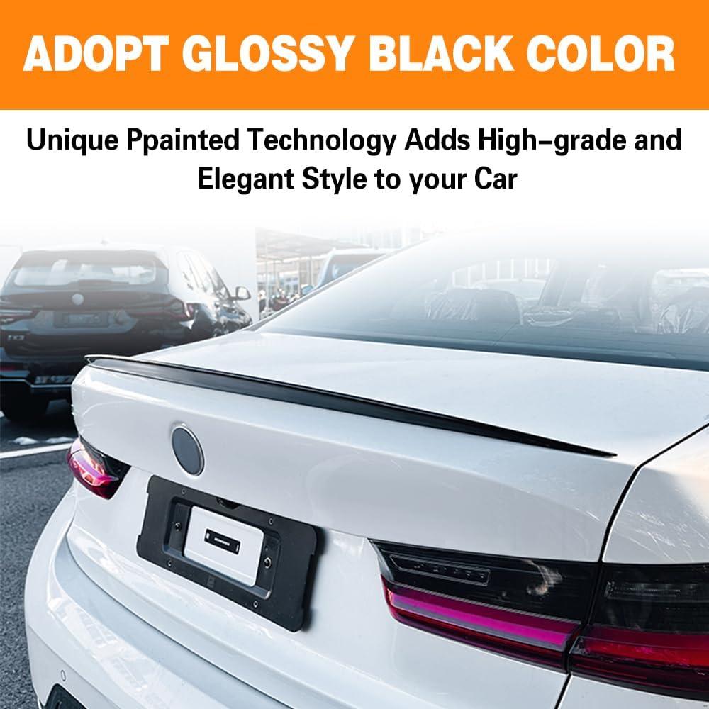 Spoiler Trasero BMW Serie 3 G20 320i 325i 330i 2019-2025 Negro