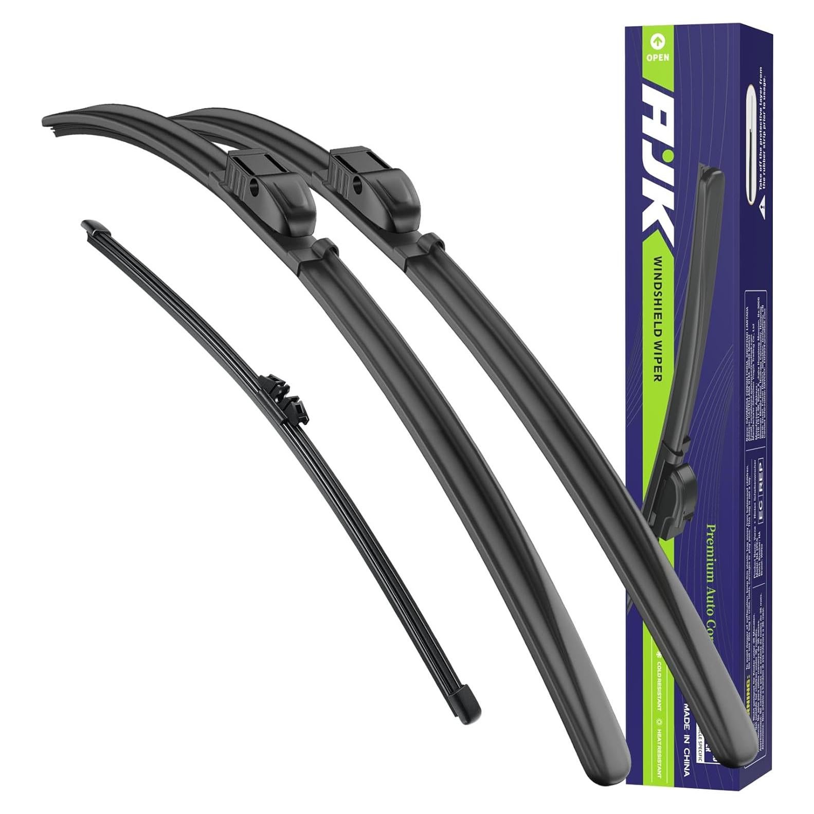 AJK Limpiaparabrisas Delantero y Trasero para BMW X3 2011-2017