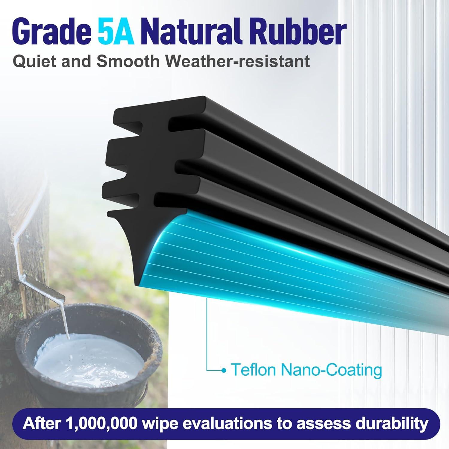 AJK Limpiaparabrisas Delantero y Trasero para BMW X3 2011-2017