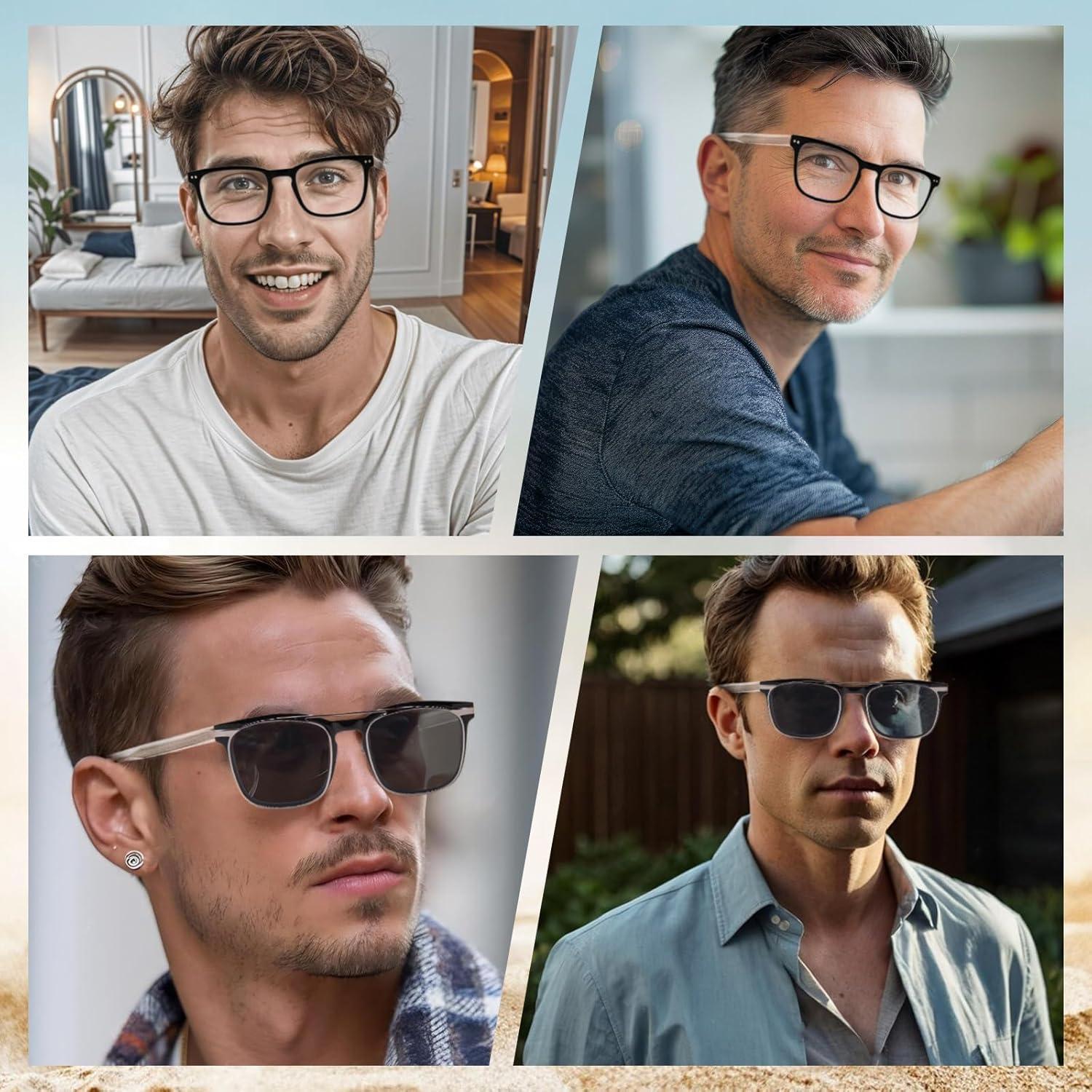 Gafas de lectura bifocales con clip magnético - 1.25x