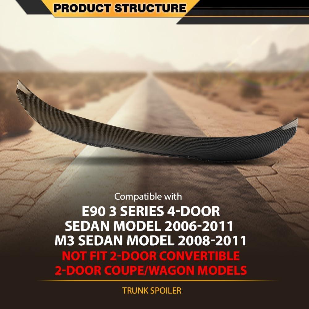Alerón Trasero para Maletero BMW E90 M3 2008-2011 Fibra Carbono