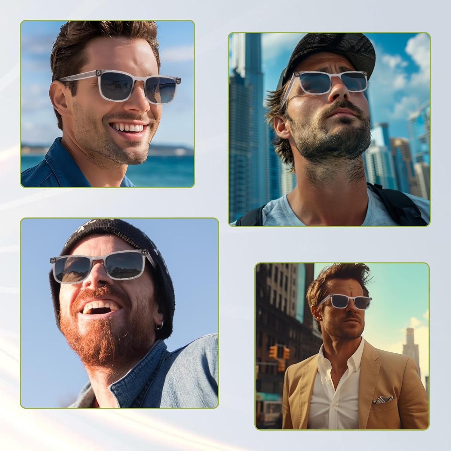 Gafas de lectura bifocales UV400 Acetato 2.25x Hombres