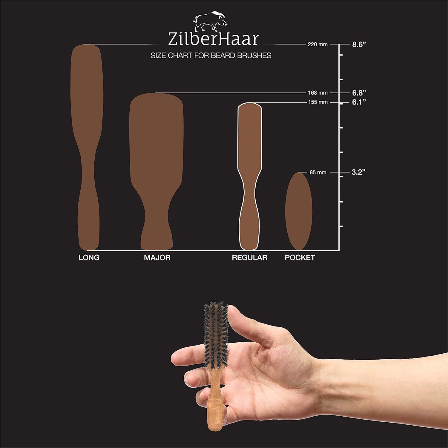 Cepillo de Barba ZilberHaar - Cerdas de Jabalí Suaves