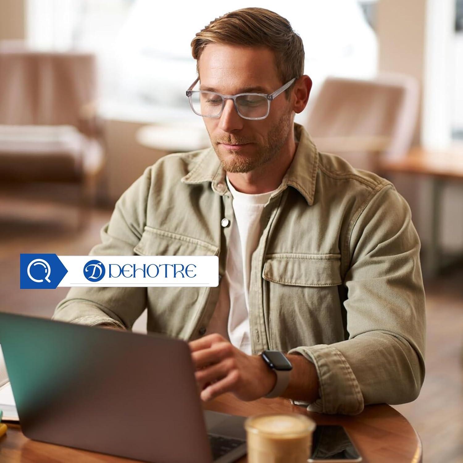 Gafas de lectura bifocales Hombres Anti Luz Azul 1.25x