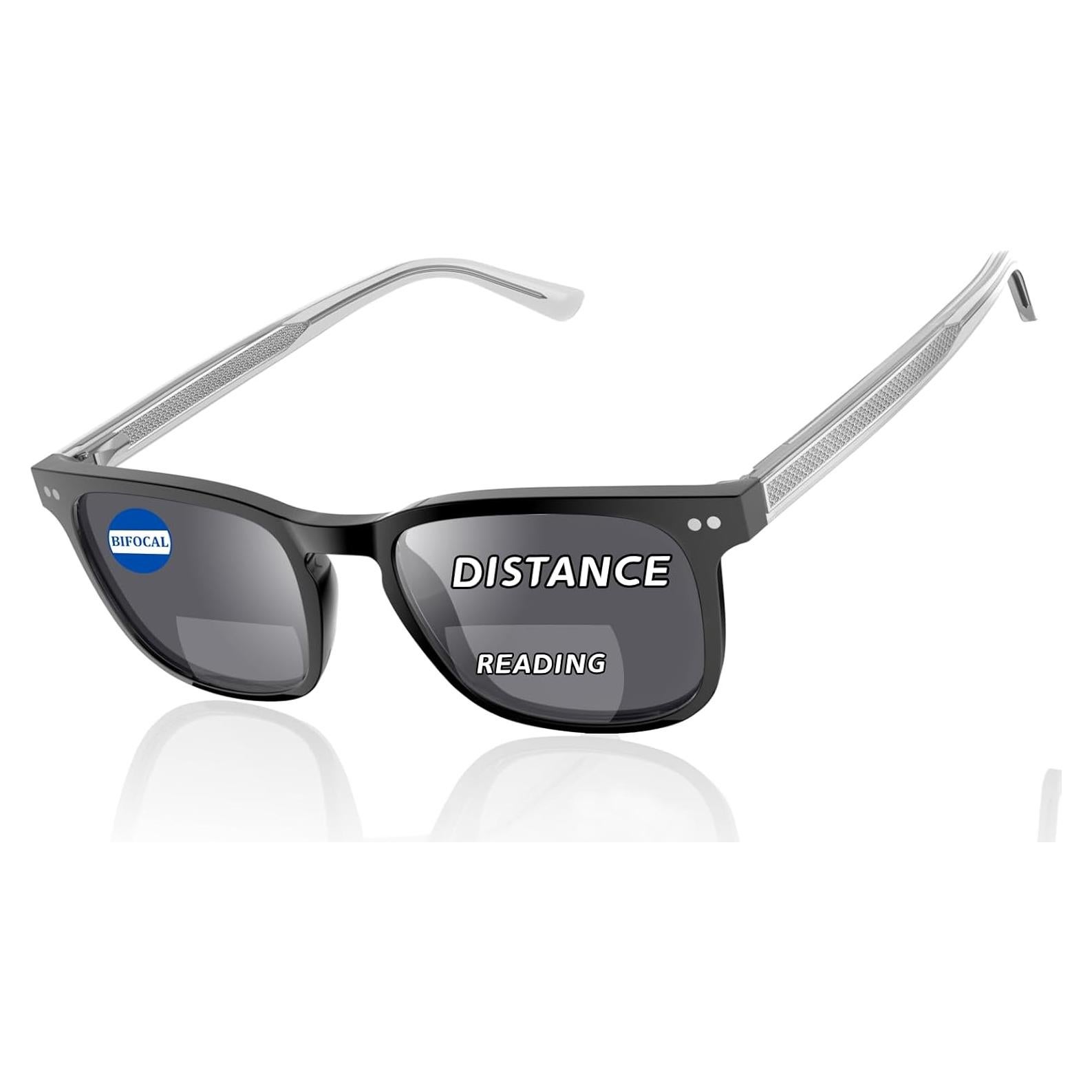 Gafas de lectura bifocales UV400 con marco de acetato