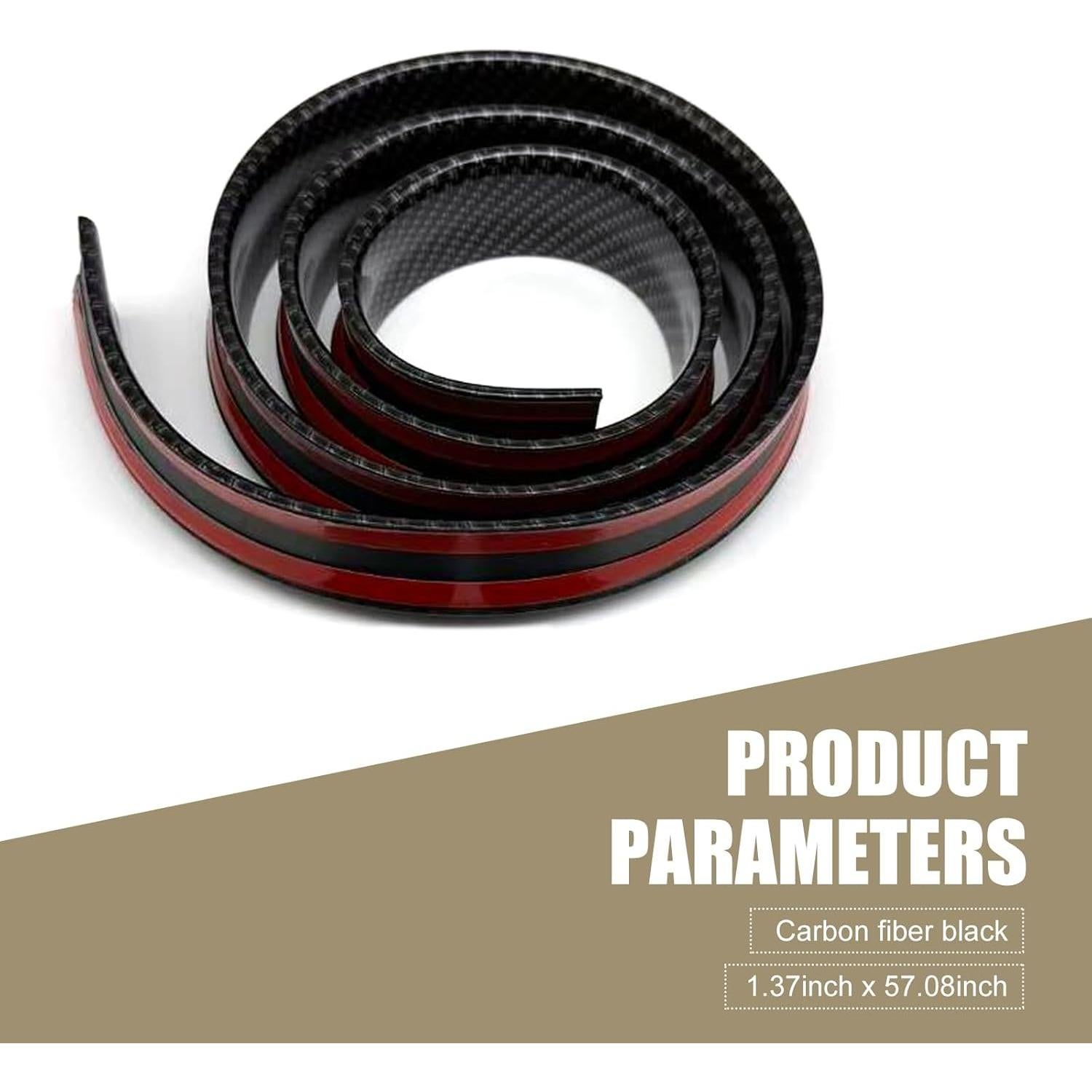 Alerón Trasero Universal Hugwits Fibra de Carbono 1 PC