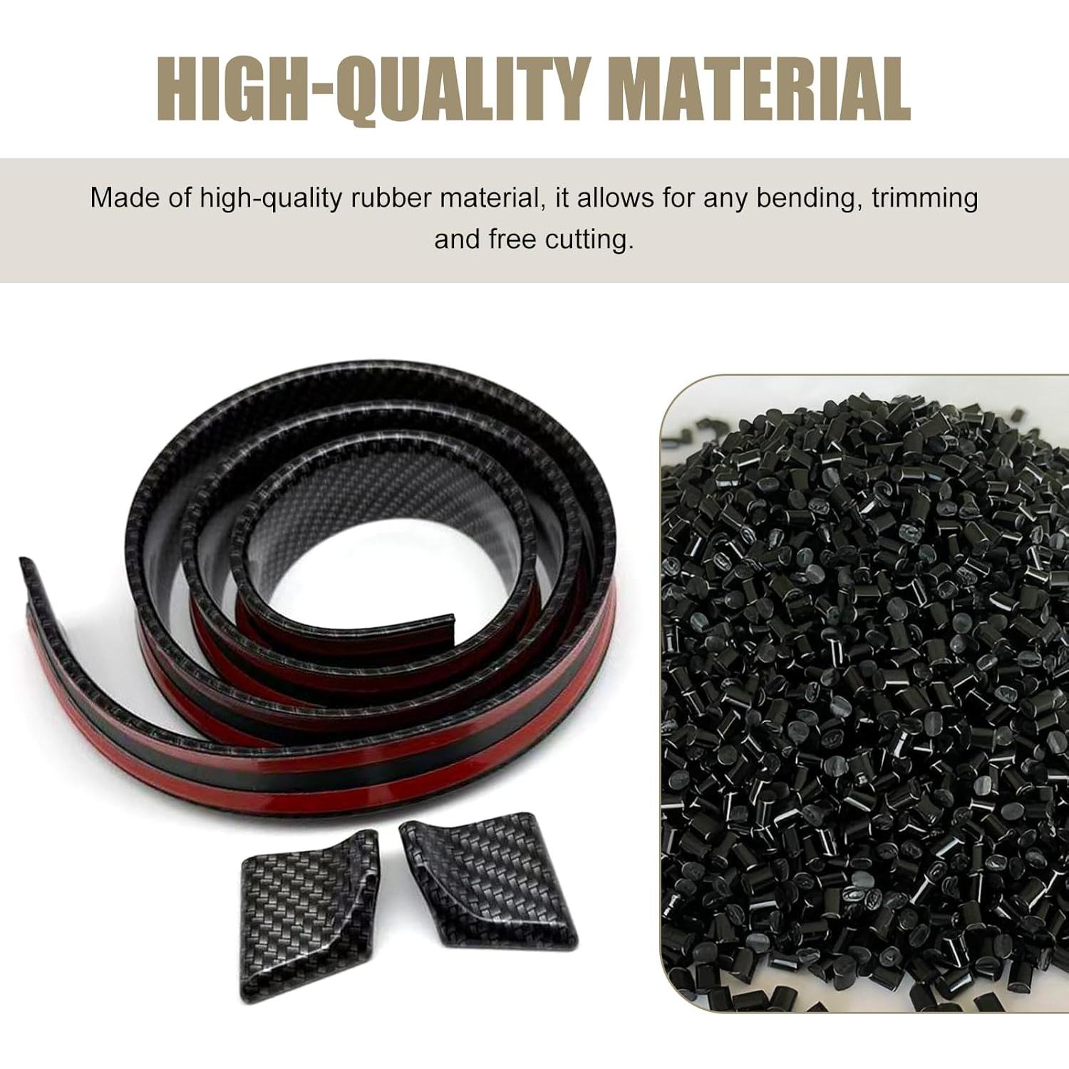 Alerón Trasero Universal Hugwits Fibra de Carbono 1 PC