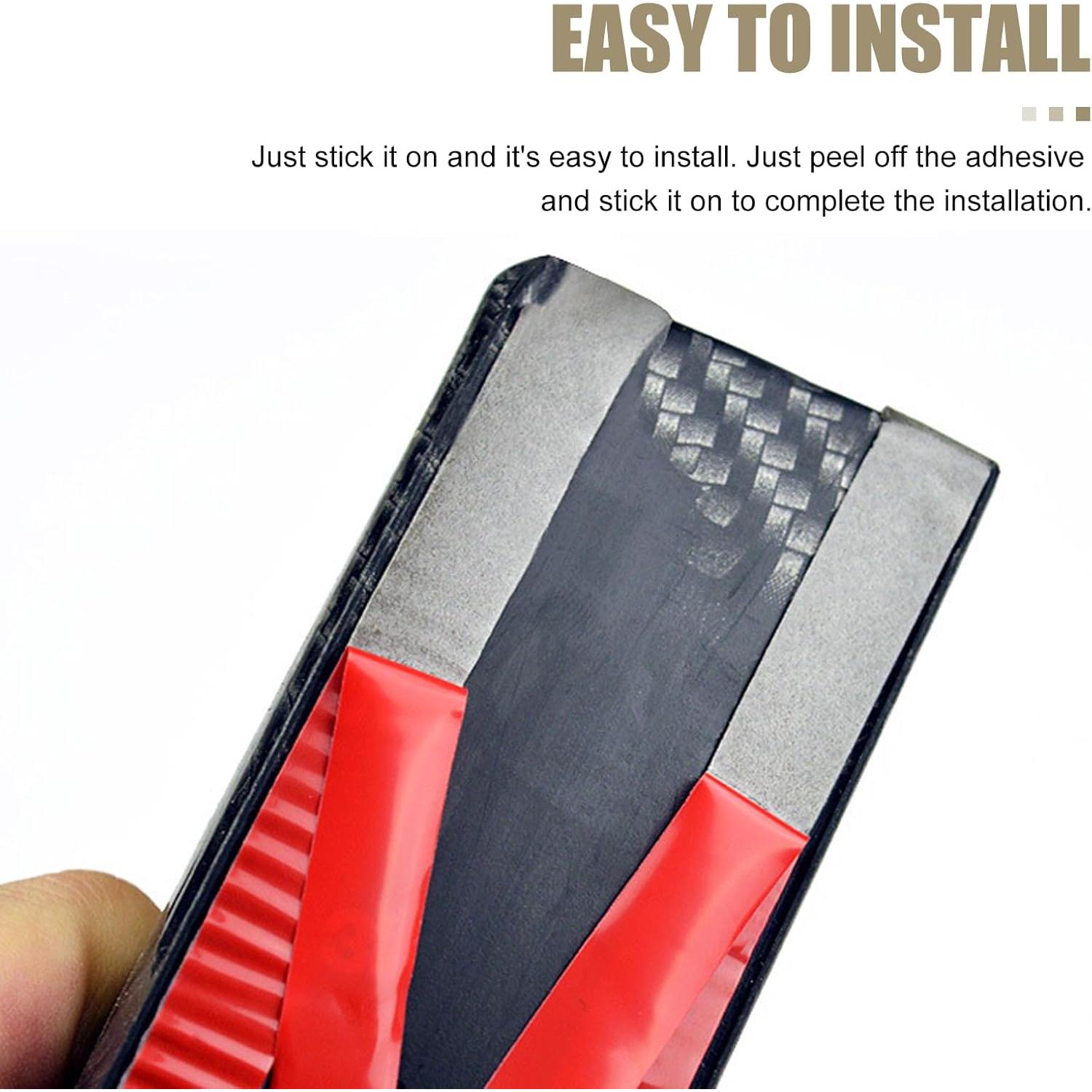 Alerón Trasero Universal Hugwits Fibra de Carbono 1 PC