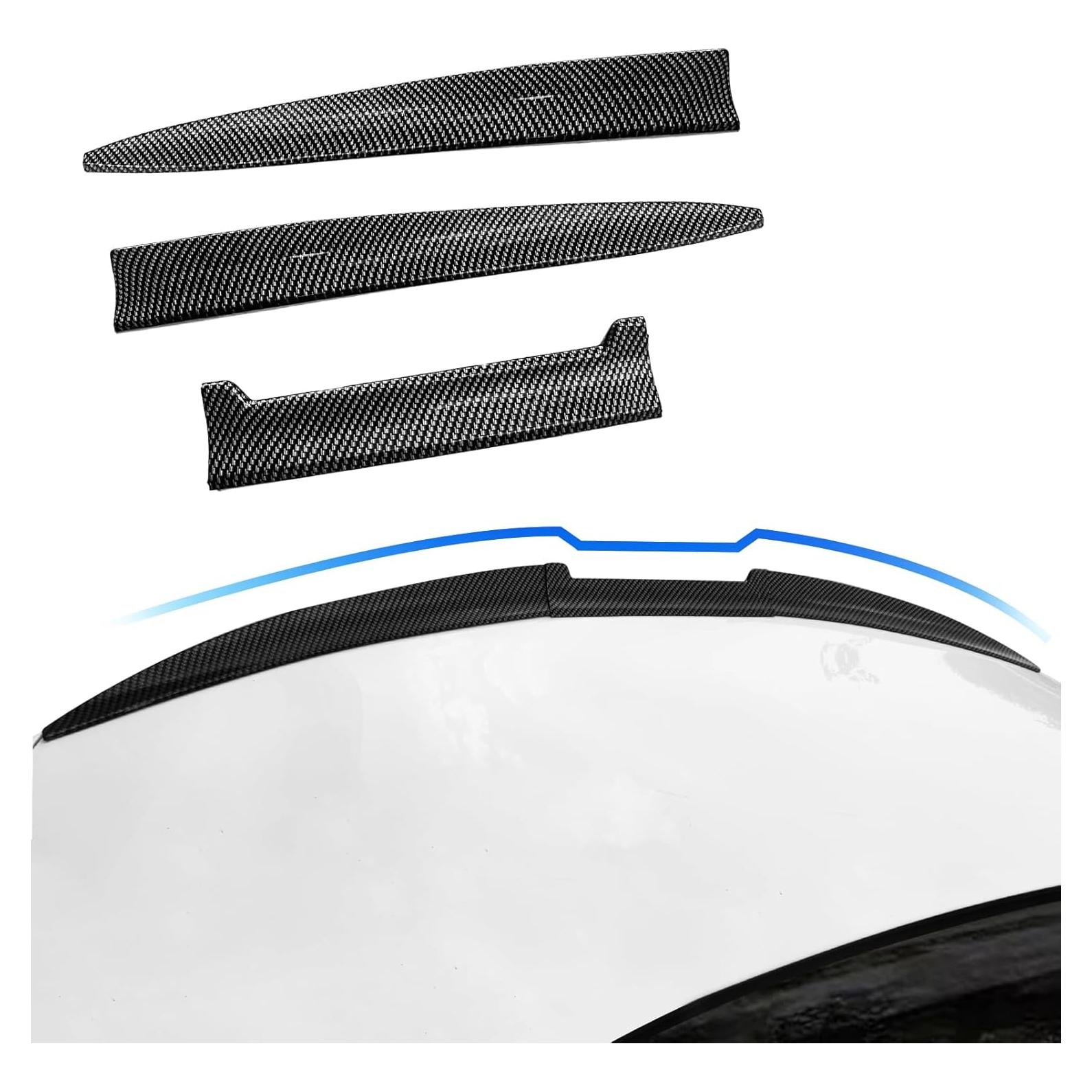 Spoiler Universal CTMAOYI Fibra de Carbono Ajustable 101.6-139.7 cm