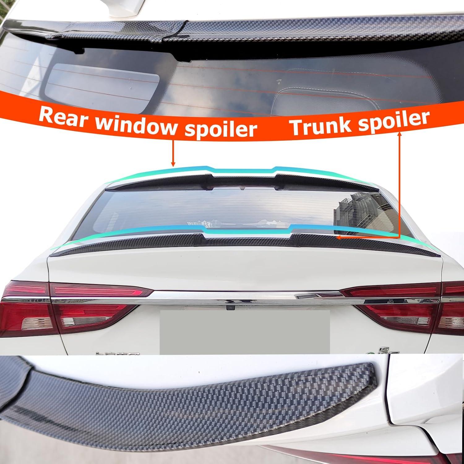 Spoiler Universal CTMAOYI Fibra de Carbono Ajustable 101.6-139.7 cm