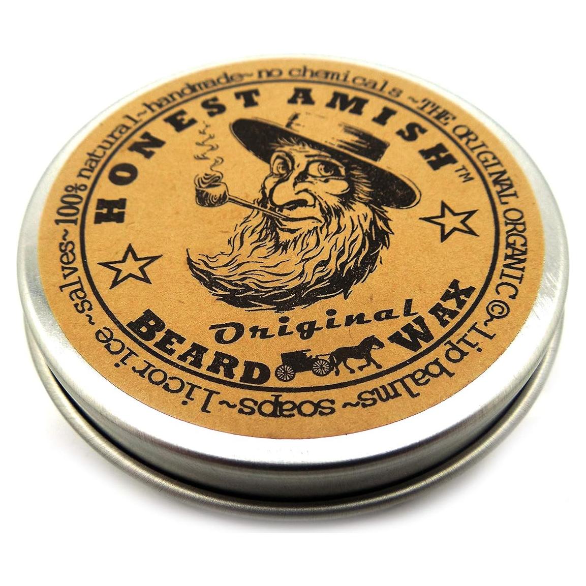 Cera para Barba Honest Amish - Natural 56.7 g - Control y Brillo