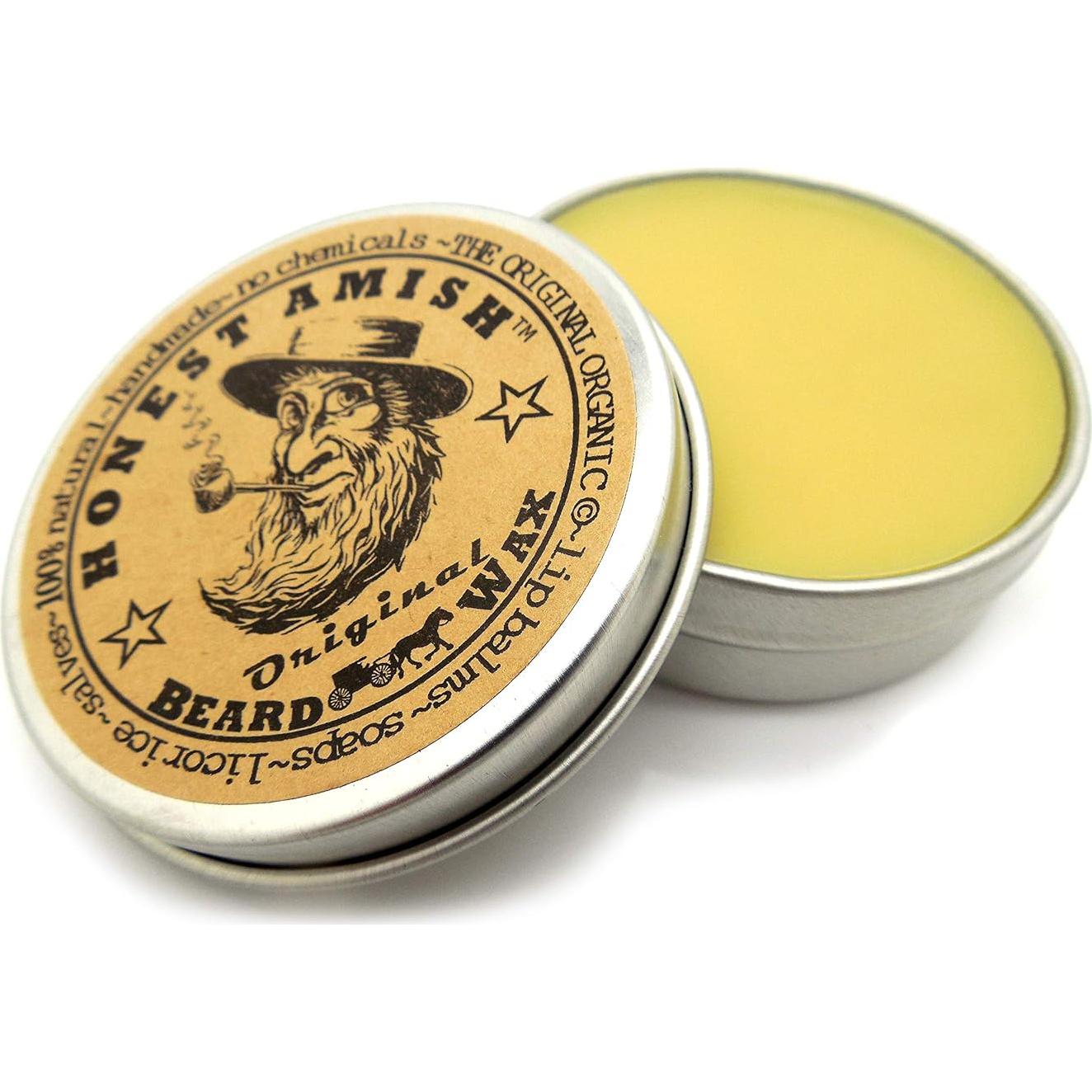 Cera para Barba Honest Amish - Natural 56.7 g - Control y Brillo