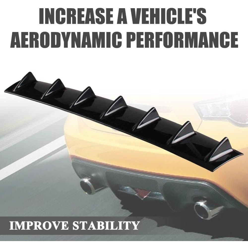 Difusor de Parachoques Trasero RULLINE 86.4x19.1 cm ABS Negro