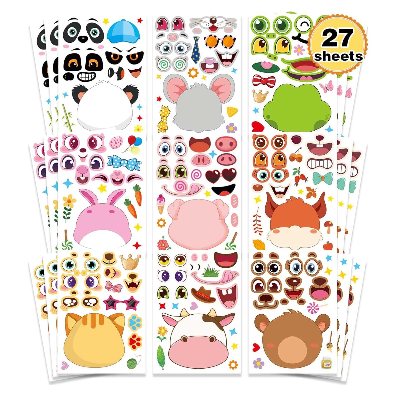 27 Stickers de Animales DUJAA para Niños - Creatividad Divertida