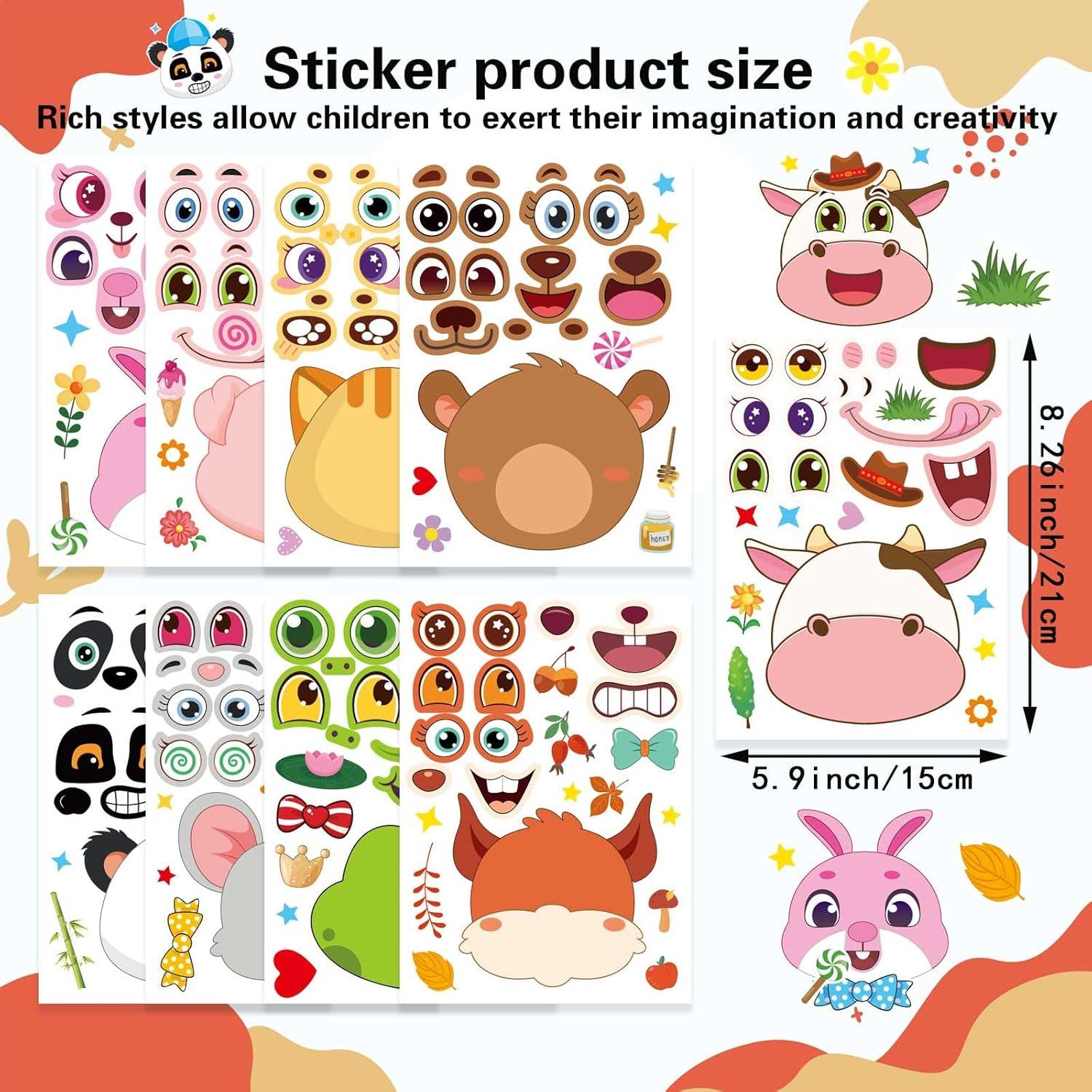 27 Stickers de Animales DUJAA para Niños - Creatividad Divertida