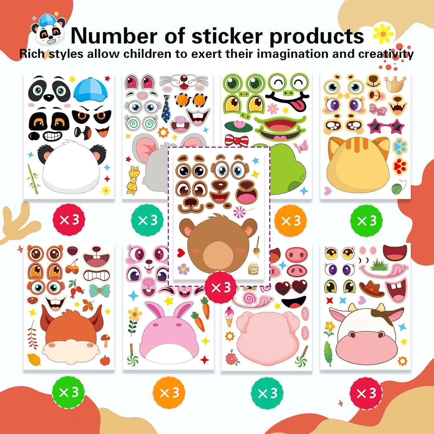 27 Stickers de Animales DUJAA para Niños - Creatividad Divertida