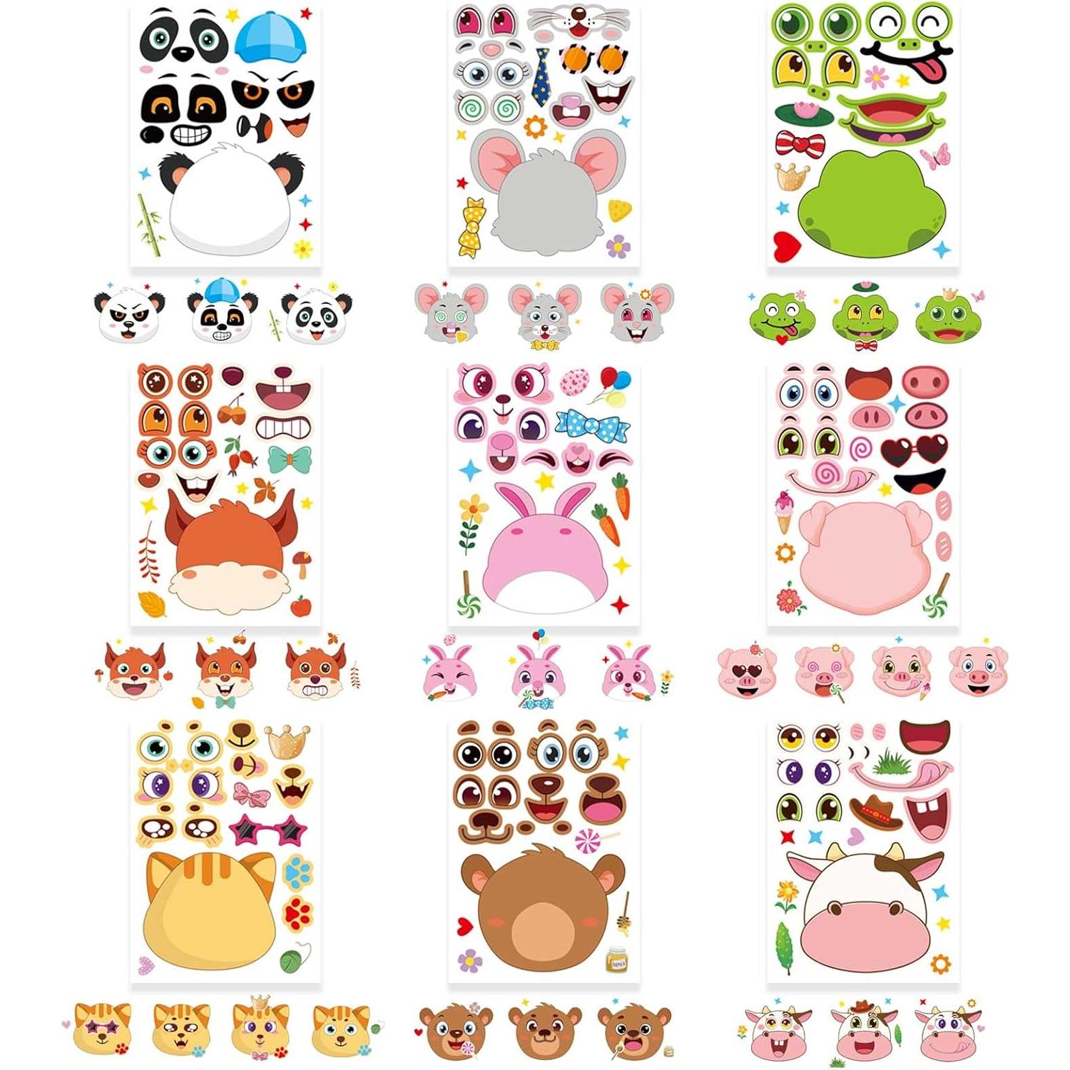 27 Stickers de Animales DUJAA para Niños - Creatividad Divertida