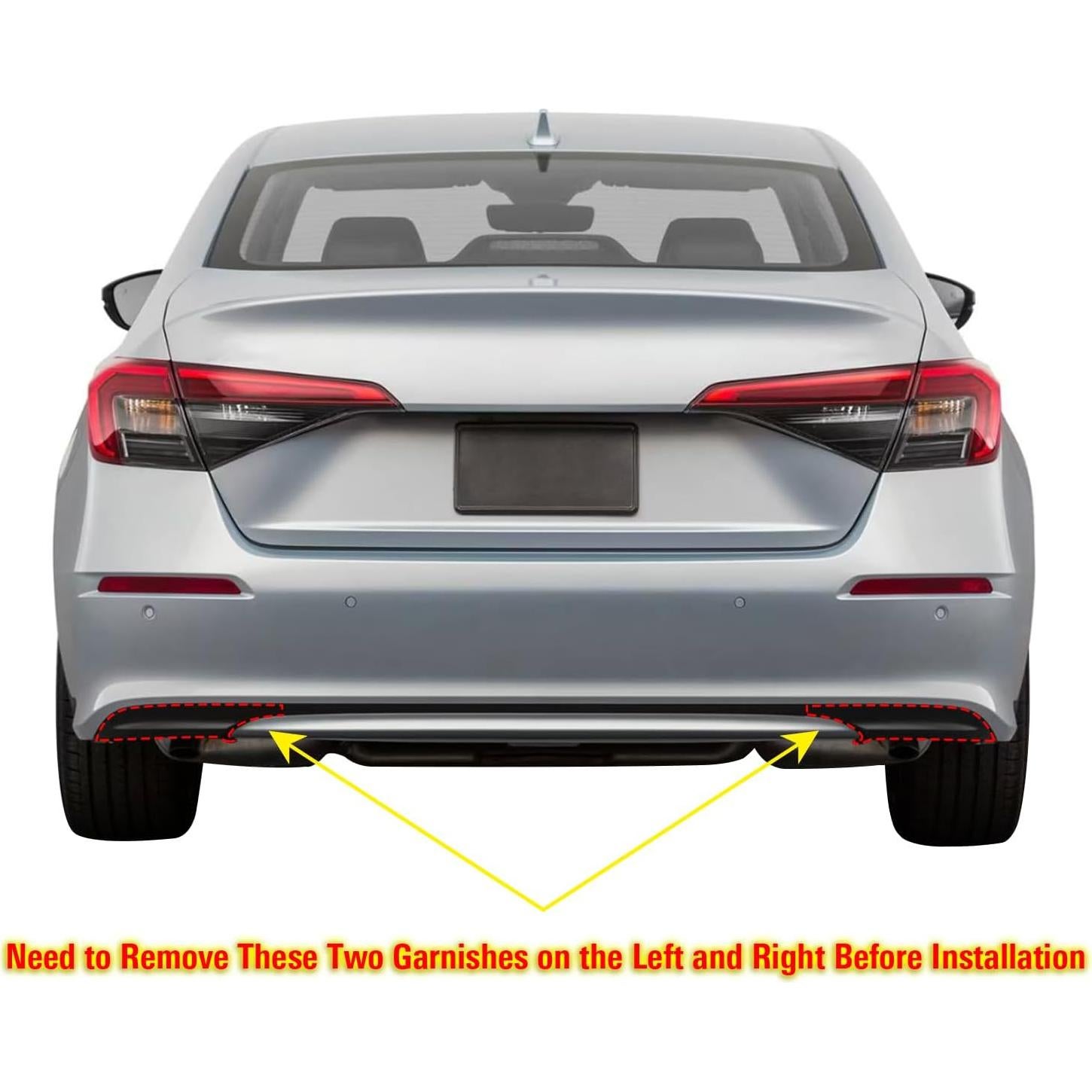 Difusor Trasero IKON MOTORSPORTS para Honda Civic 2022-2026