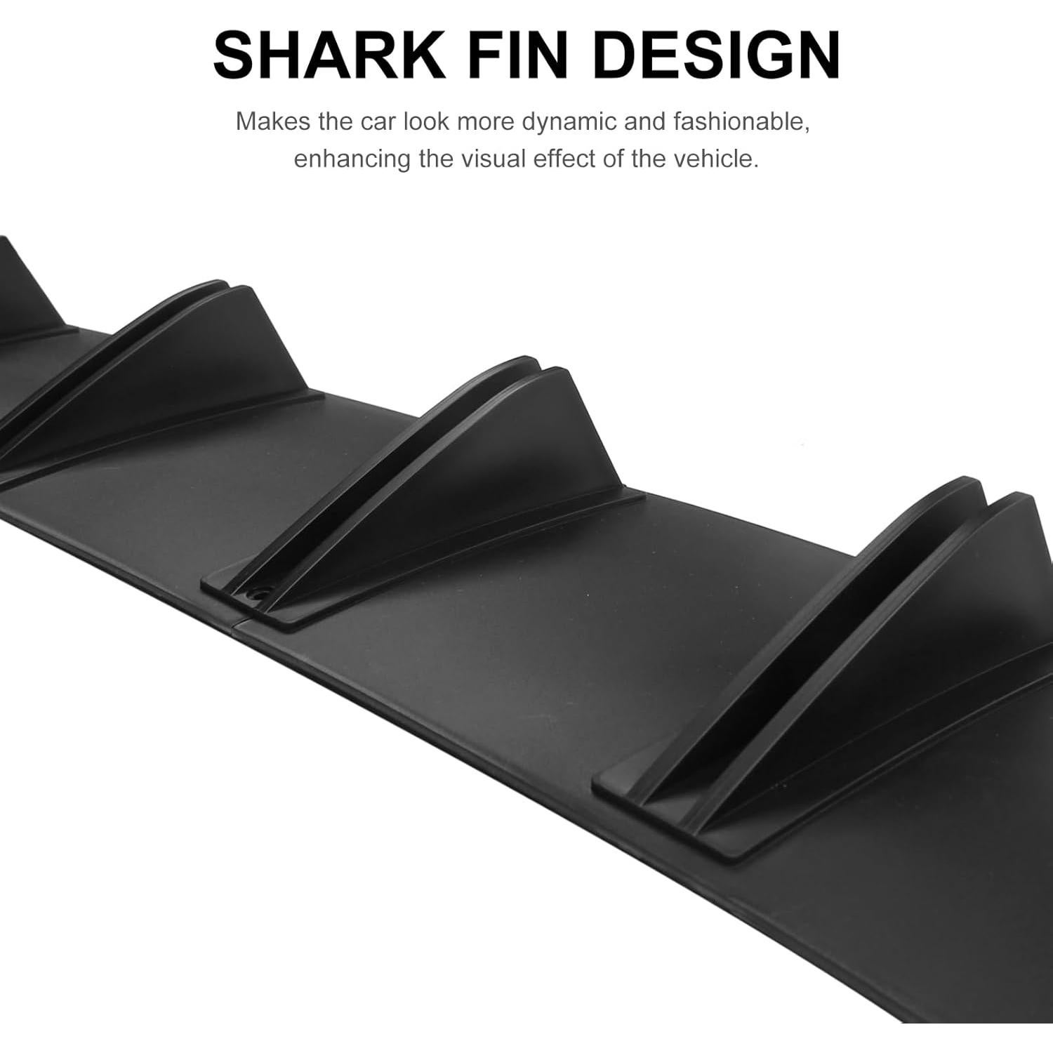 Difusor de Parachoques Trasero Shkalacar Fibra de Carbono 81.5x16.5cm