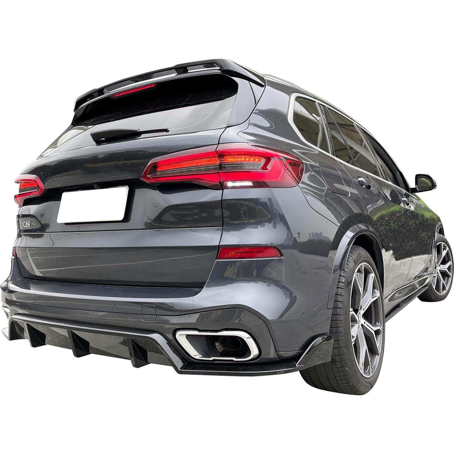 Difusor Trasero FREEMOTOR802 Negro Brillante para BMW G05 X5 M Sport 2019-2025