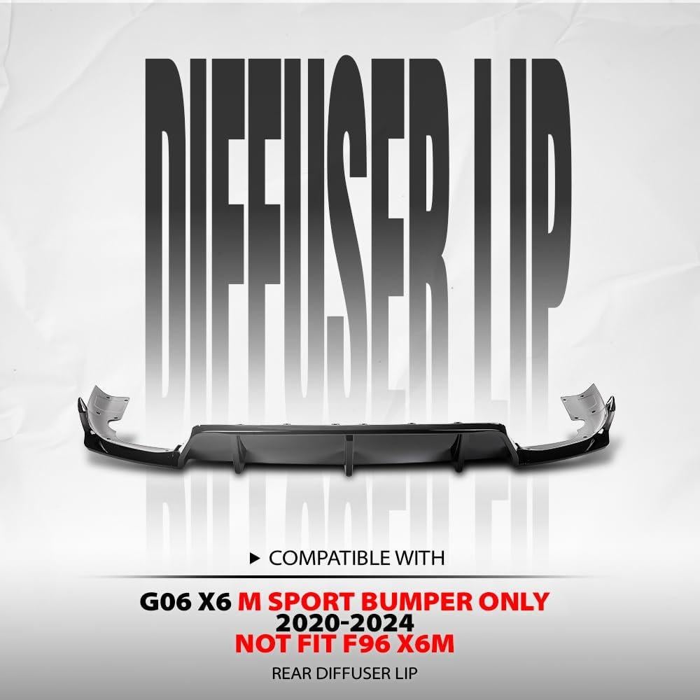 Difusor Trasero G-PLUS para Parachoques M Sport BMW G06 2020-2024