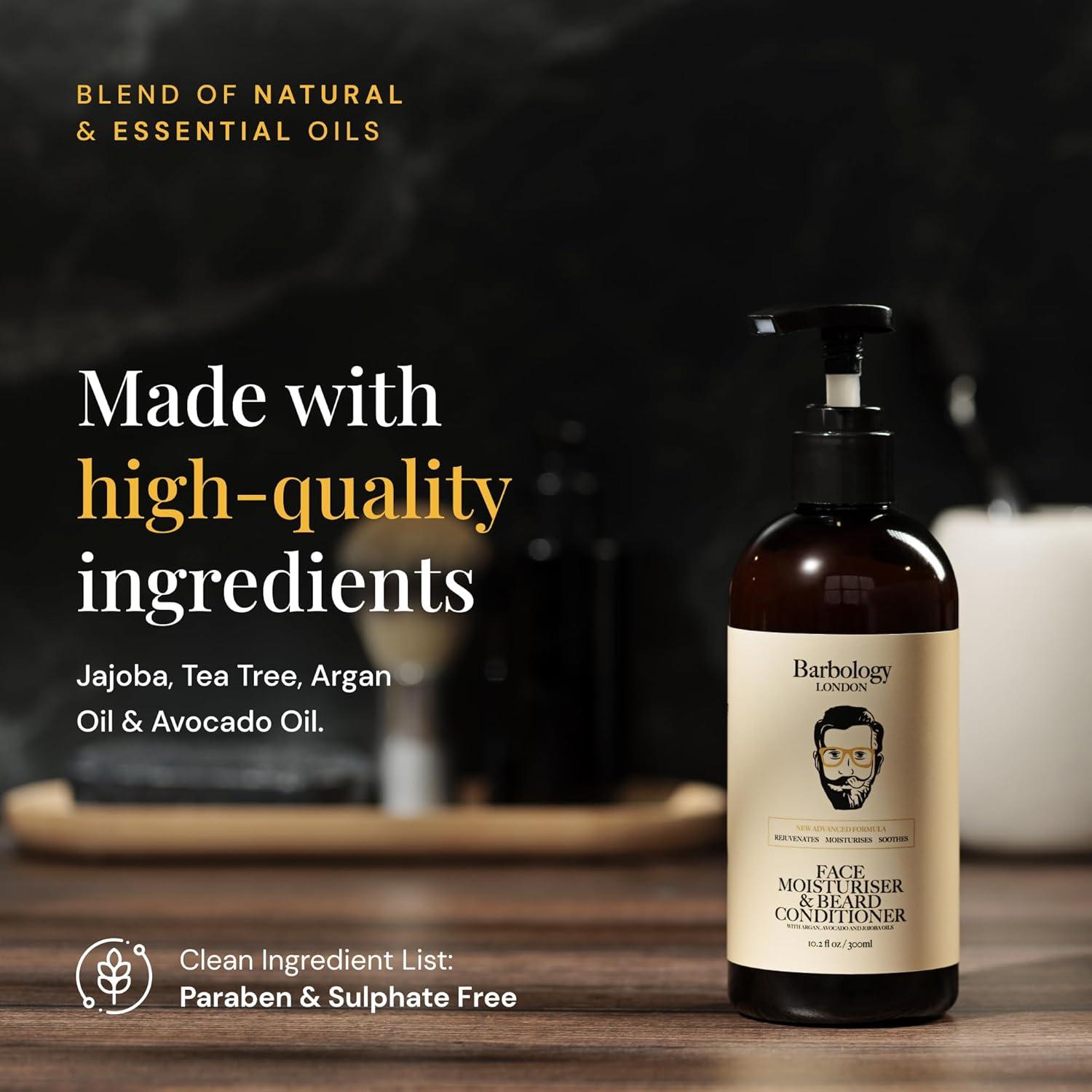 Hidratante 2 en 1 Barbology para barba y rostro 300 ml