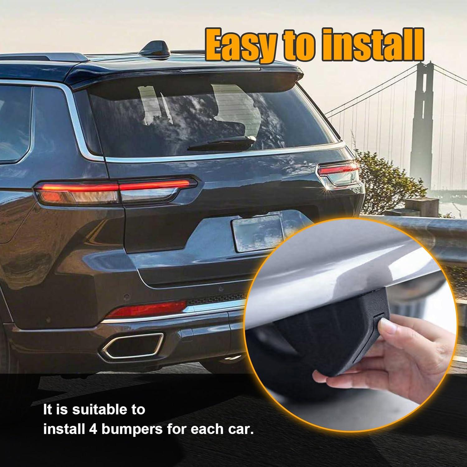 Difusor de Labio de Parachoques Trasero Augeny Universal Negro