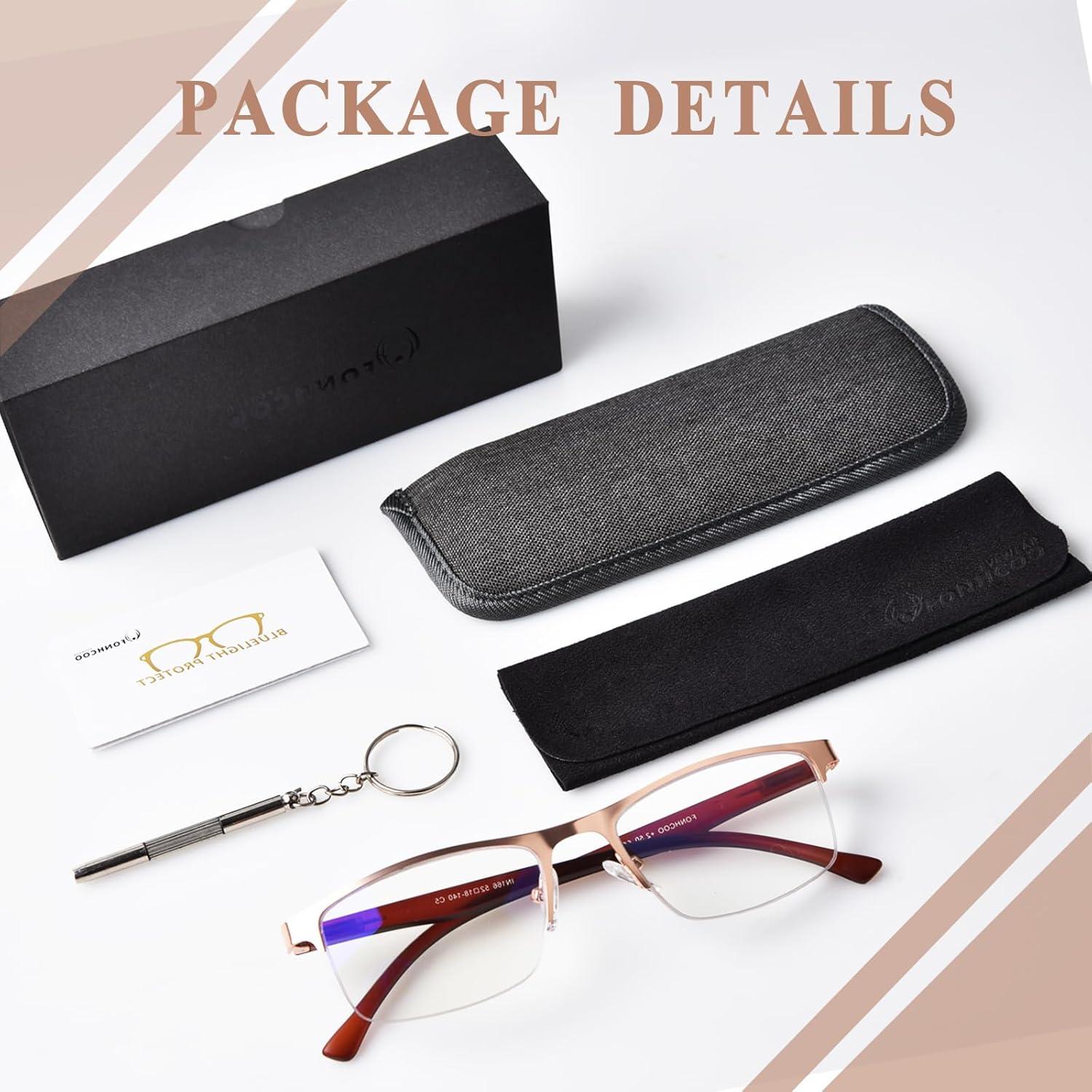 Gafas Bifocales FONHCOO Oro 3.0x Anti Luz Azul