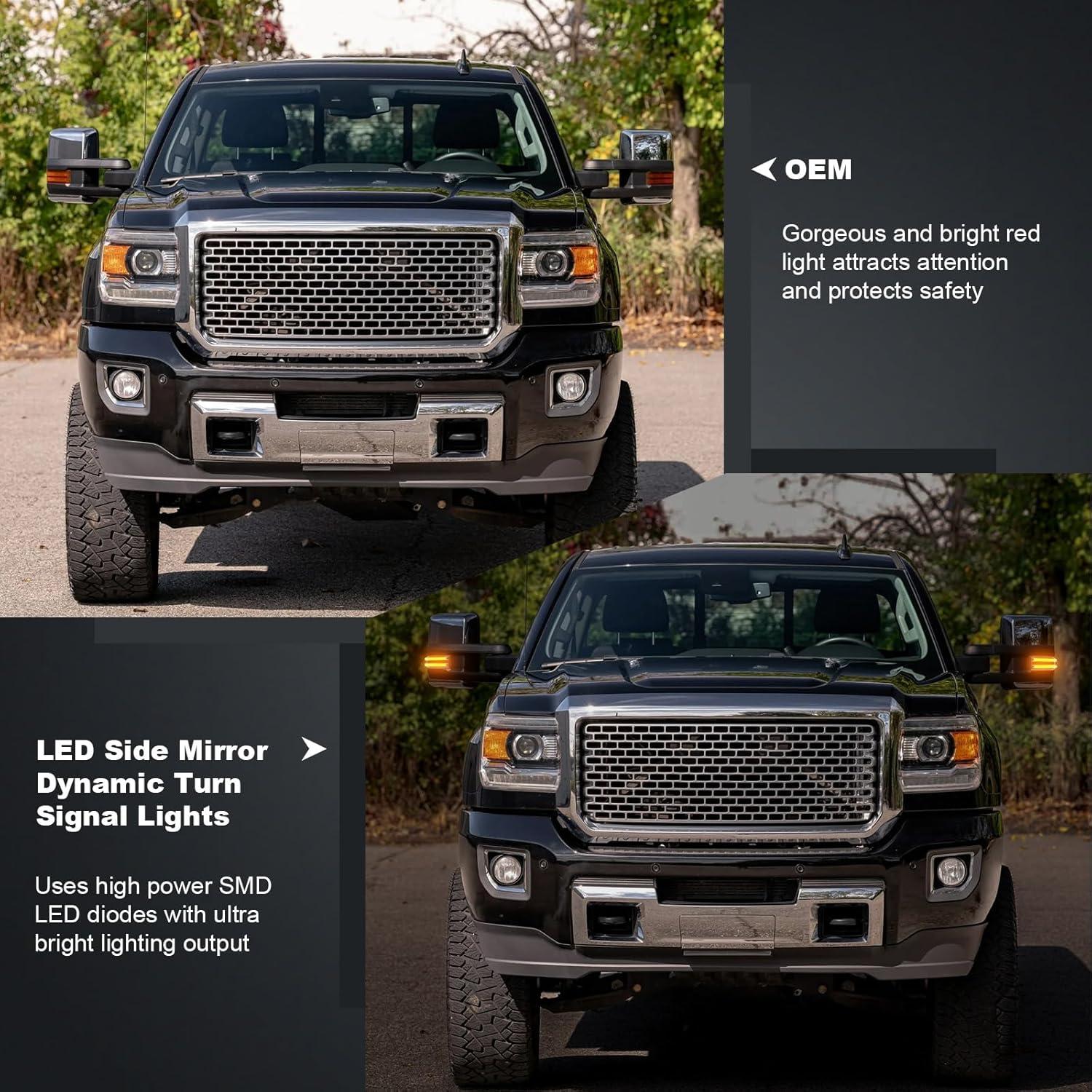 Luz de señal de giro LED HTZCMOTO para espejo lateral 2014-2019