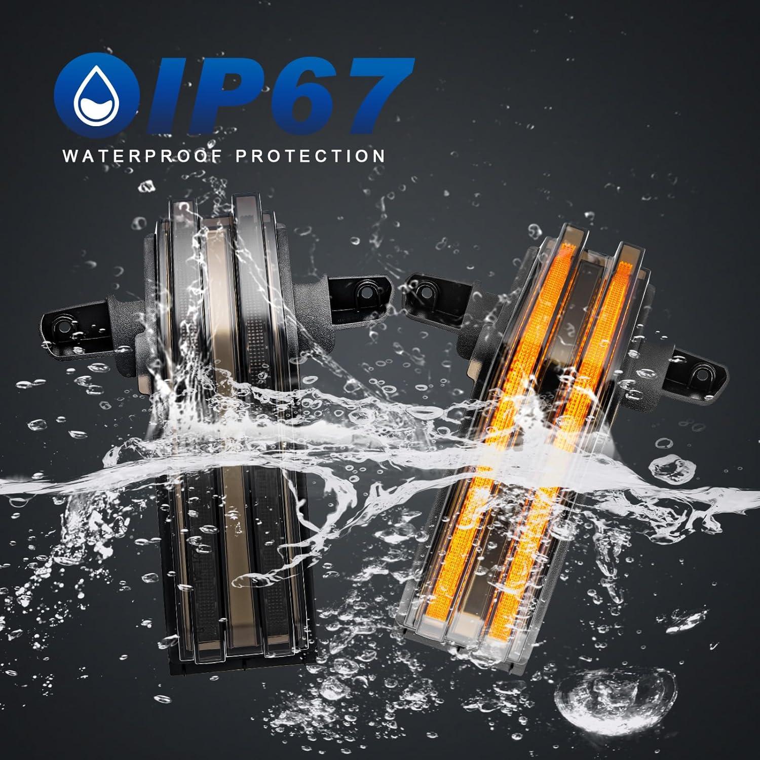 Luz de señal de giro LED HTZCMOTO para espejo lateral 2014-2019