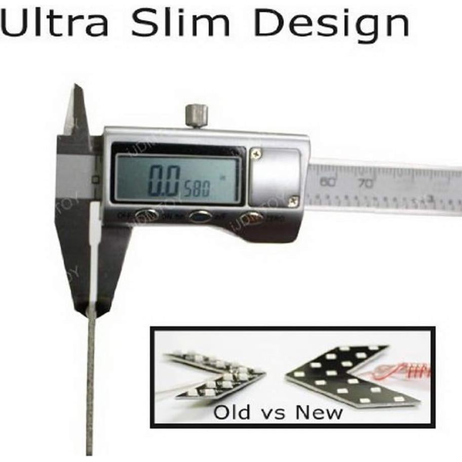 Paneles LED Flecha Rojo iJDMTOY para Señal de Giro Espejo