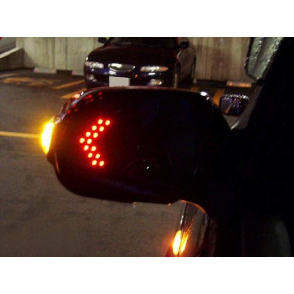 Paneles LED Flecha Rojo iJDMTOY para Señal de Giro Espejo