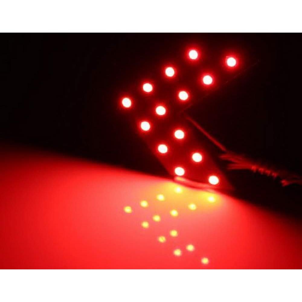 Paneles LED Flecha Rojo iJDMTOY para Señal de Giro Espejo
