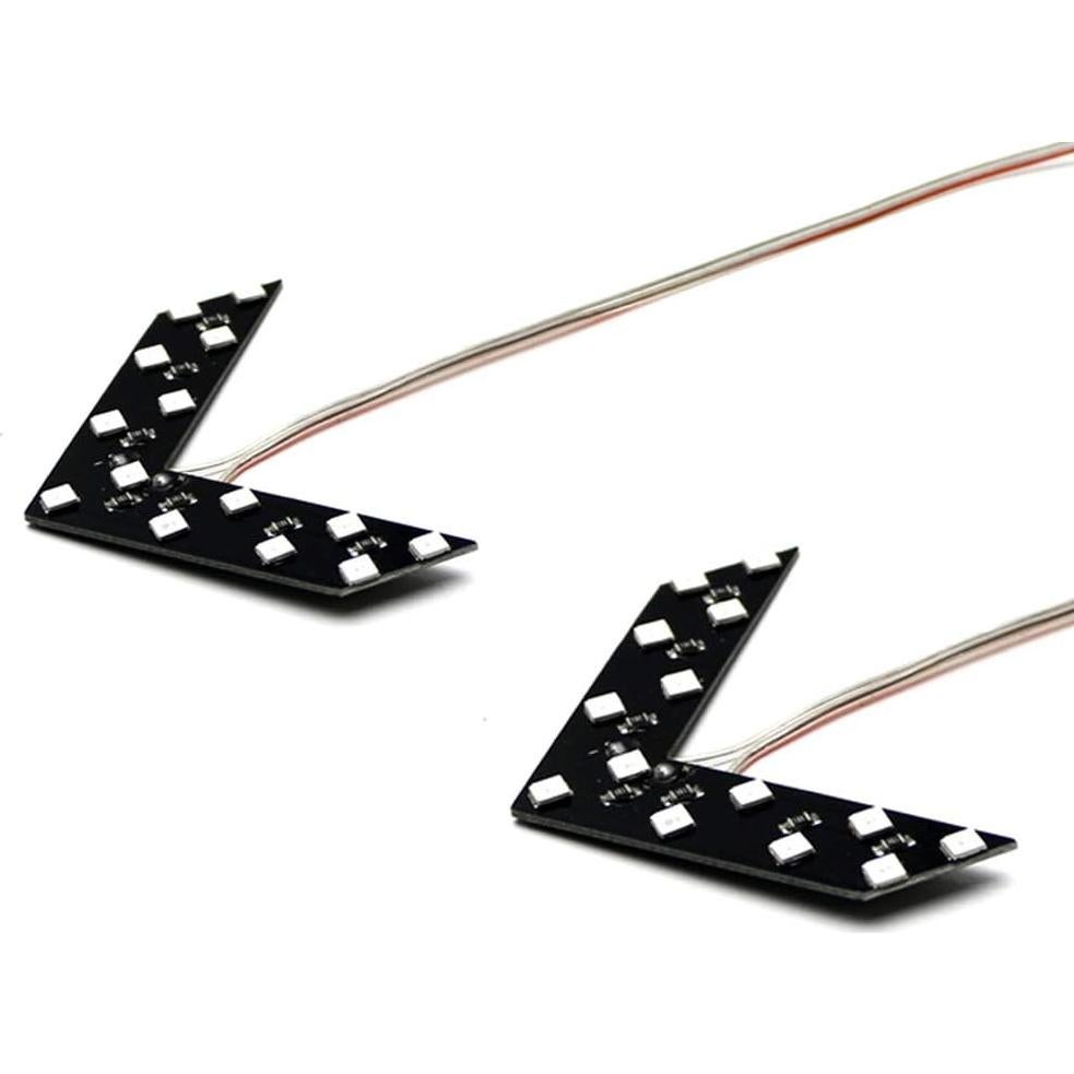 Paneles LED Flecha Rojo iJDMTOY para Señal de Giro Espejo