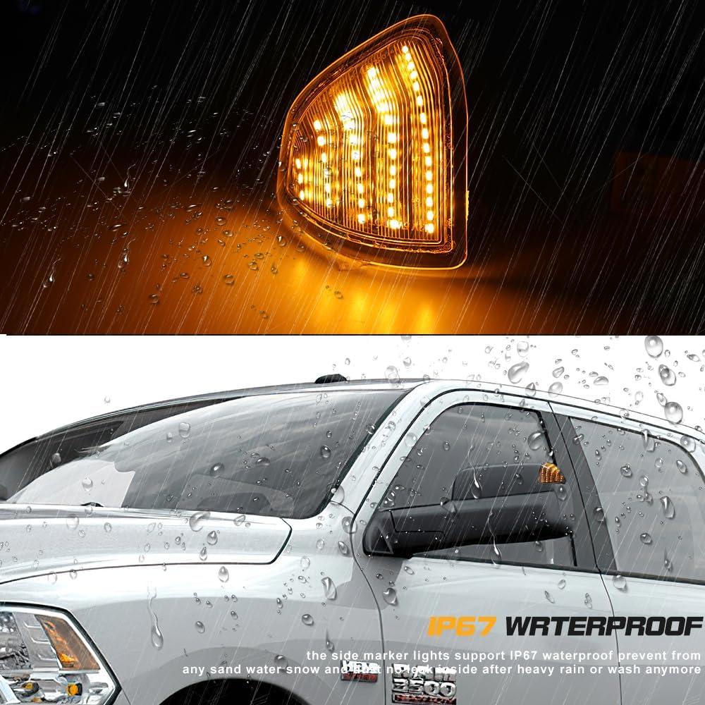 Luces de señal de giro LED Dodge Ram 2010-2018 - Lente clara