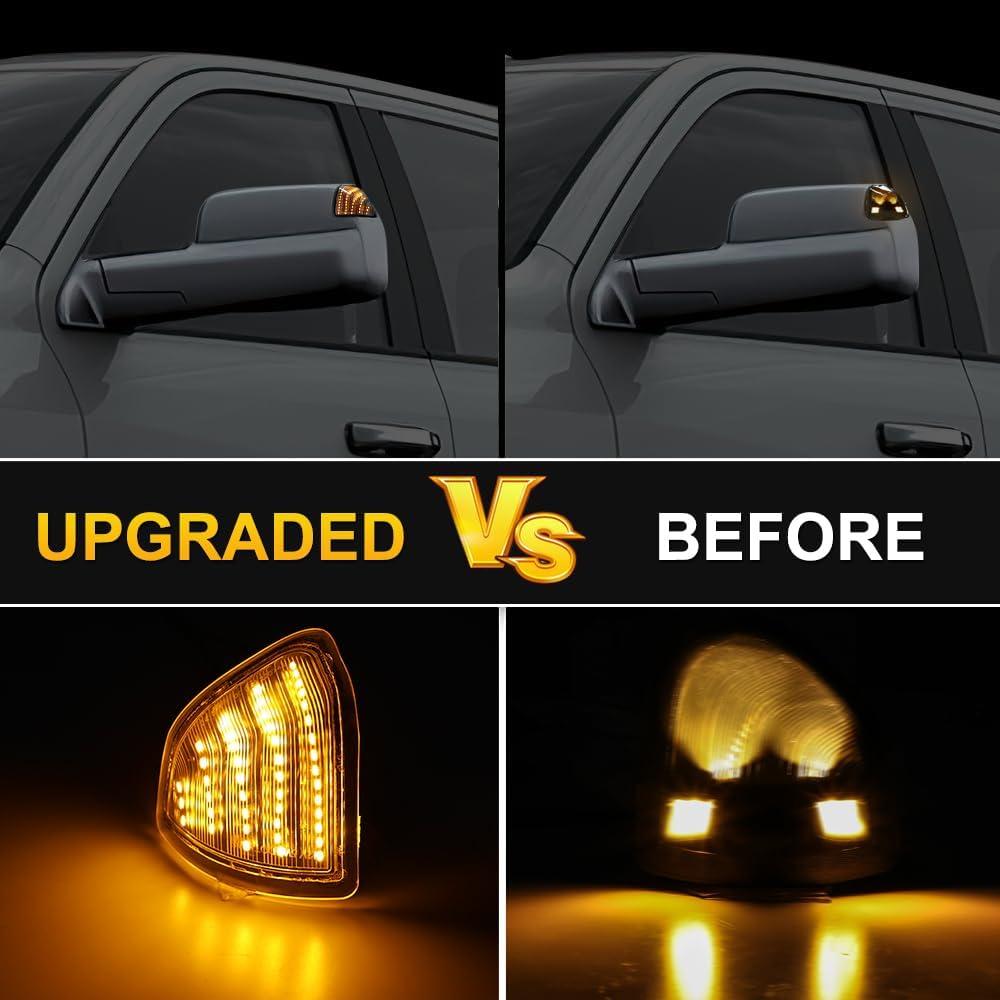 Luces de señal de giro LED Dodge Ram 2010-2018 - Lente clara