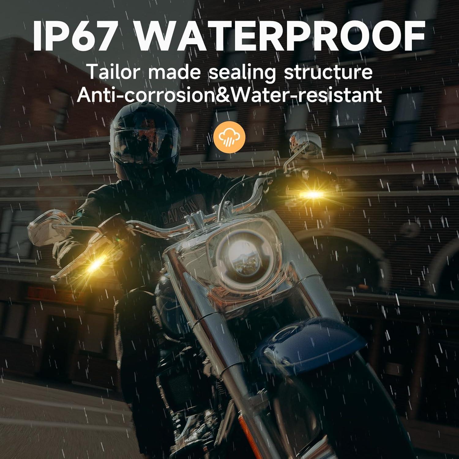 Señales de Giro LED ZENTHOR Universales para Motocicleta