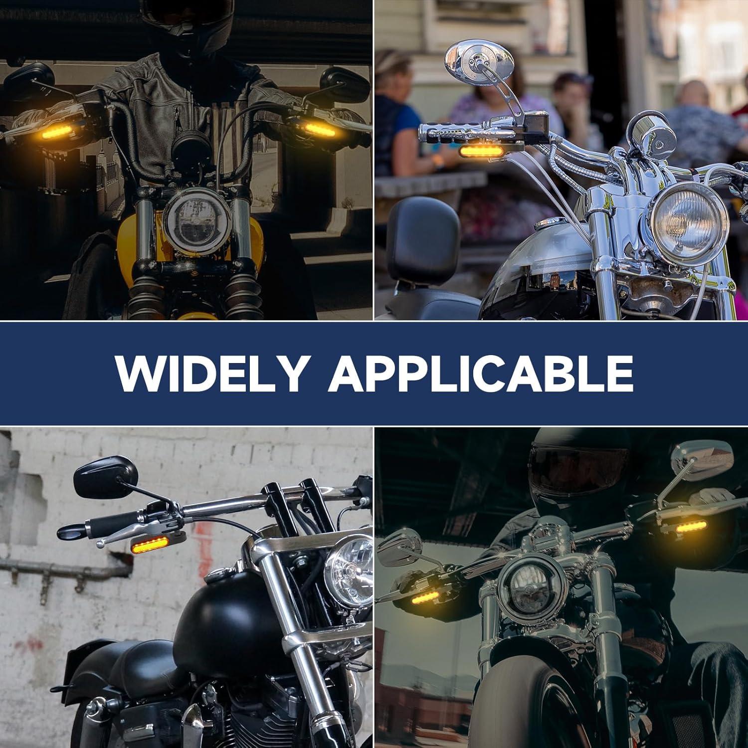 Señales de Giro LED ZENTHOR Universales para Motocicleta