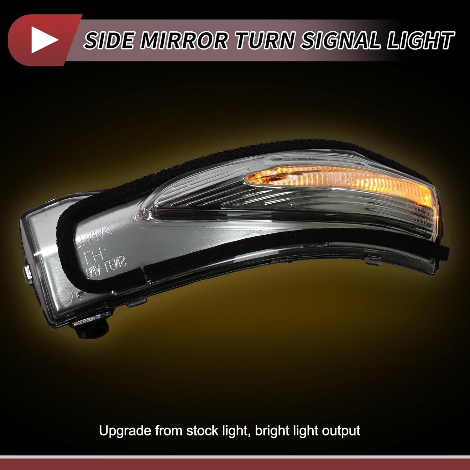 Luz de Señal de Giro en Espejo Derecha HEROFFIX para Hyundai Santa Fe 2019-2021