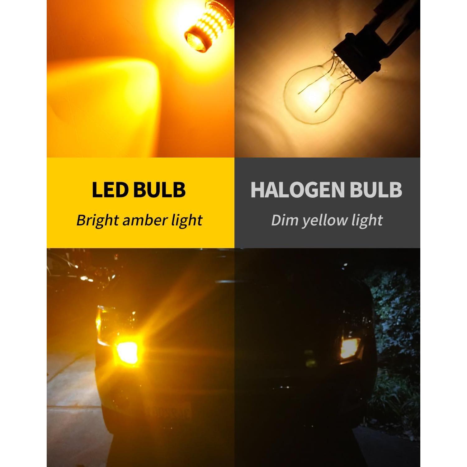 Bombillas LED Amarillo Ámbar 1157 MEALAM para Honda Civic