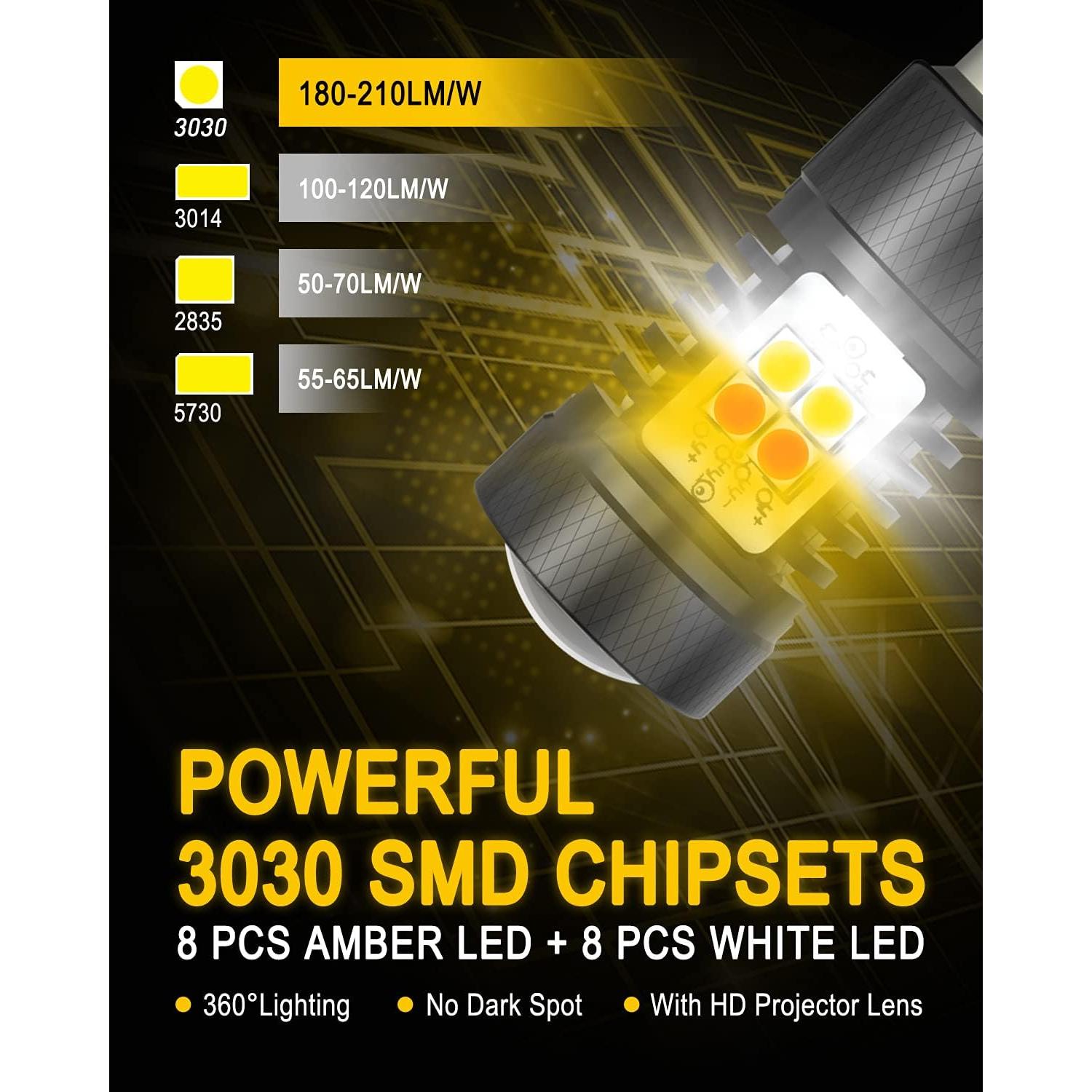 AUXITO 1157 Bombilla LED Switchback Doble Color 35000h