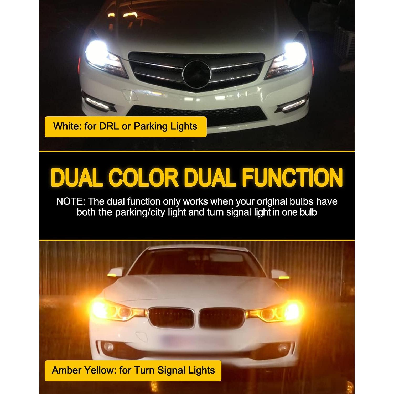 AUXITO 1157 Bombilla LED Switchback Doble Color 35000h