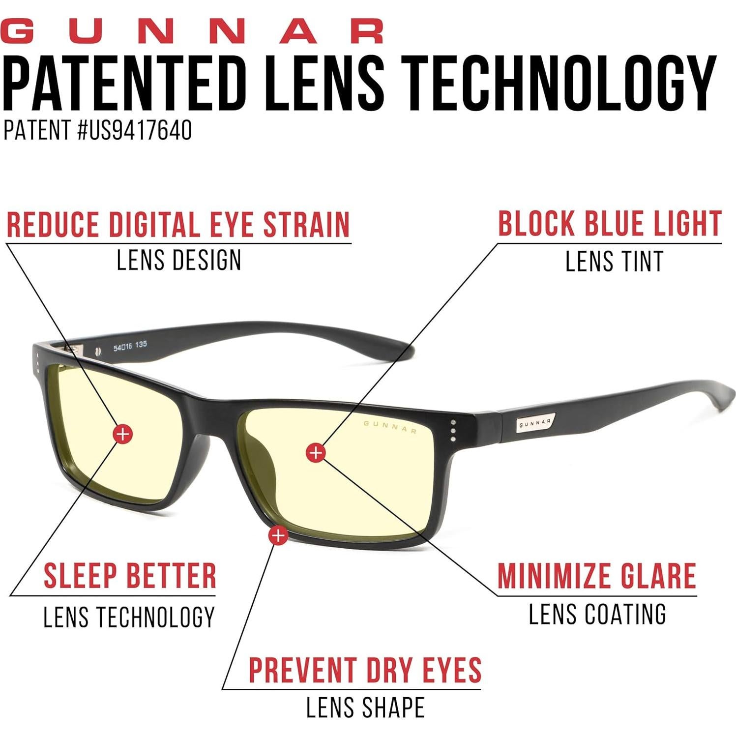 Gafas de lectura Gunnar Vertex - Bloqueo luz azul 65%