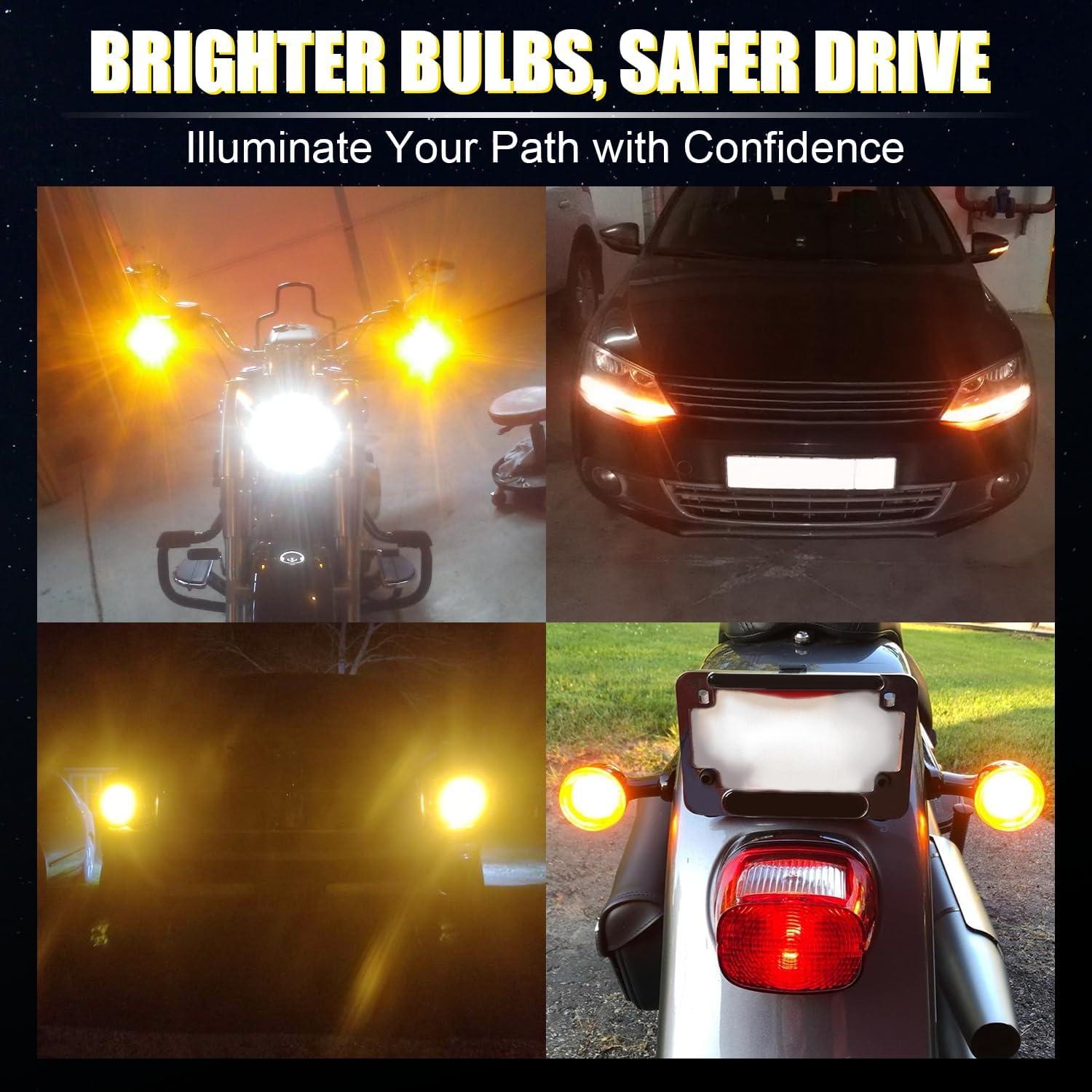 Bombillas LED Ámbar iBrightstar 7443 - Paquete de 2, 450 Lúmenes