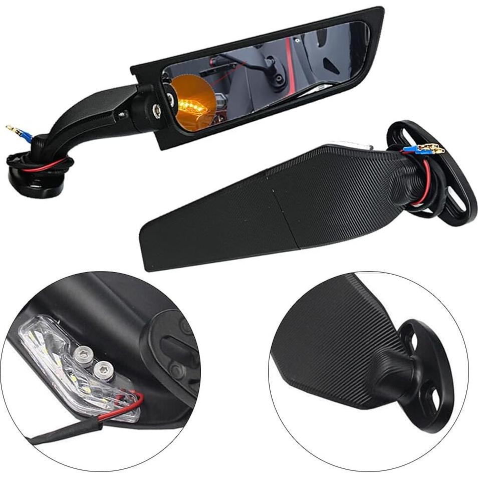Espejos Retrovisores LED para Motocicleta Roaopp CBR Ninja