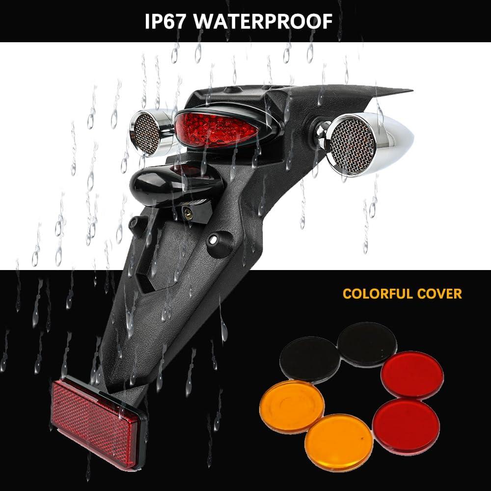 Luces de Giro LED DREAMIZER 15 LEDs Rojo Cromado 2 Unidades