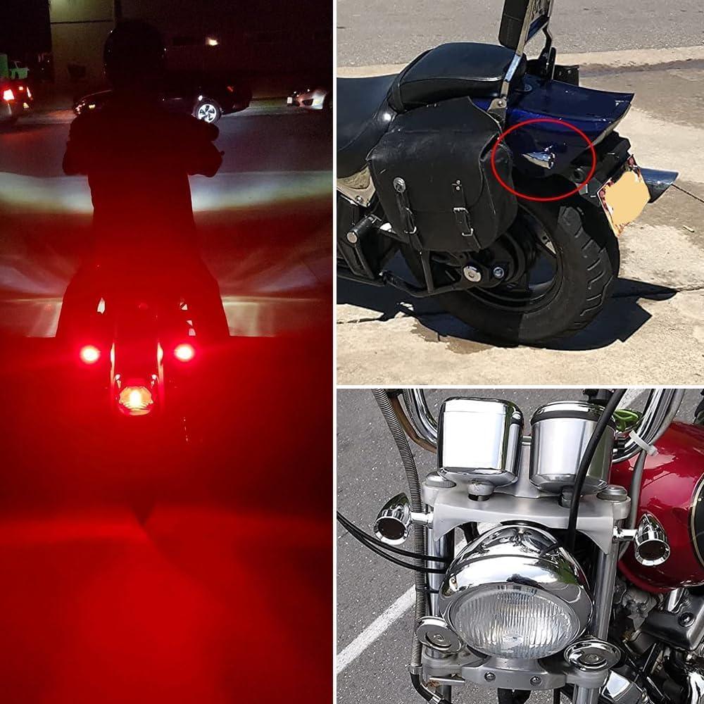 Luces de Giro LED DREAMIZER 15 LEDs Rojo Cromado 2 Unidades