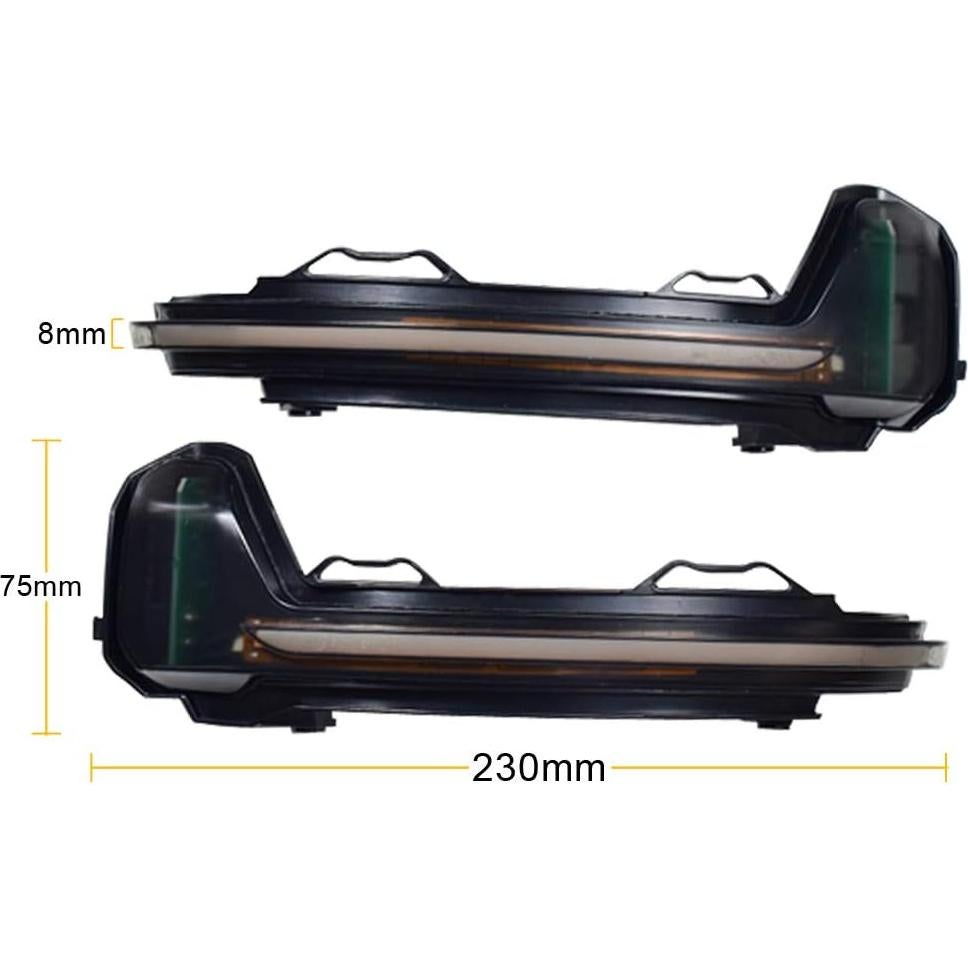 Luz de Señal de Giro LED Hacreyatu Amarilla VW Tiguan MK2 2017-2019